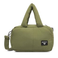 Torebka Roxy. Zielone torebki klasyczne Roxy, bez wzorów, klasyczne, bez dodatków. Za 59.99 zł.