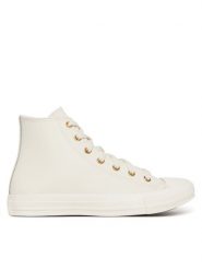 Converse Trampki Chuck Taylor All Star Gold Luxe A10709C Beżowy. Brązowe trampki Converse, bez wzorów, z materiału, retro, bez zapięcia. Za 189.99 zł.