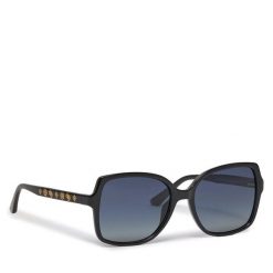 Okulary przeciwsłoneczne Guess. Czarne okulary przeciwsłoneczne Guess, z aplikacjami. Za 349.99 zł.