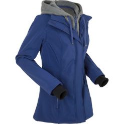 Długa kurtka softshell w optyce 2 w 1 bonprix kobaltowy. Kurtki marki bonprix. Za 139.99 zł.