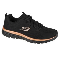 Buty do chodzenia damskie Skechers Get Connected. Czarne buty sportowe lifestyle Skechers, bez wzorów, z materiału, bez zapięcia, trekkingowe. Za 279.00 zł.