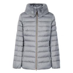 Kurtka GEOX W BETTANIE Szary. Szare kurtki Geox, bez wzorów, z tkaniny, bez kaptura. Za 611.99 zł.