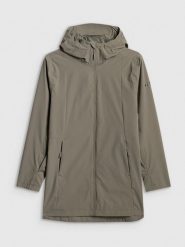 4F Parka przejściowa membrana 5000 damska - khaki XL. Brązowe płaszcze 4f, xl, bez wzorów, bez kaptura. Za 449.99 zł.