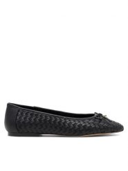Nine West Baleriny 123AL1260 Czarny. Czarne baleriny Nine West, bez wzorów, ze skóry, bez obcasa, bez zapięcia. Za 159.99 zł.
