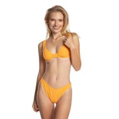 Strój kąpielowy damski Billabong In The Loop Dół. Żółte bikini Billabong, bez wzorów, sportowe. Za 79.99 zł.