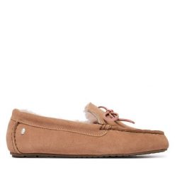 Kapcie EMU Australia. Brązowe kapcie Emu Australia, bez wzorów. Za 429.99 zł.