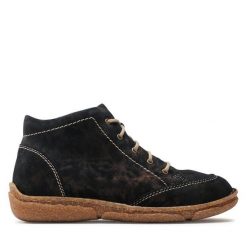 Botki Josef Seibel. Brązowe botki Josef Seibel, bez wzorów, bez obcasa, na płaskiej podeszwie, bez zapięcia. Za 269.99 zł.
