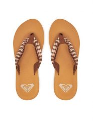 Roxy Japonki ARJL101113 Brązowy. Brązowe japonki Roxy, bez wzorów, z materiału. Za 129.99 zł.