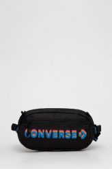 Converse nerka kolor czarny. Czarne nerki i saszetki Converse, bez wzorów, z włókna, bez dodatków. Za 139.99 zł.