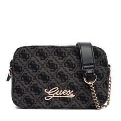 Torebka Guess. Czarne listonoszki Guess, z aplikacjami, bez dodatków. Za 249.99 zł.
