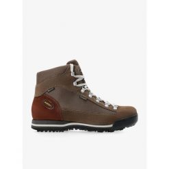Buty trekkingowe damskie AKU Ultra Light Micro GTX. Brązowe buty trekkingowe Aku, bez wzorów, bez zapięcia. Za 549.00 zł.