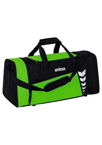 Torba sportowa Erima Six Wings. Czarne torby sportowe Erima, bez wzorów, z materiału, na ramię. Za 109.99 zł.