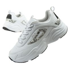 Buty sportowe damskie sneakersy Fila Skye ZP. Białe buty treningowe Fila, bez wzorów, z jeansu, bez zapięcia. Za 249.00 zł.