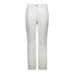 Spodnie damskie narciarskie CMP 3W20636. Białe spodnie narciarskie CMP, bez wzorów, narciarskie. W wyprzedaży za 398.99 zł.