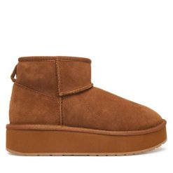 Śniegowce EMU Australia. Brązowe śniegowce Emu Australia, bez wzorów, bez zapięcia. Za 689.99 zł.