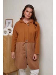 Curvy Lady Płaszcz przejściowy w kolorze brązowym rozmiar: 48/50. Brązowe płaszcze Curvy Lady, bez wzorów, klasyczne, bez kaptura. Za 105.88 zł.