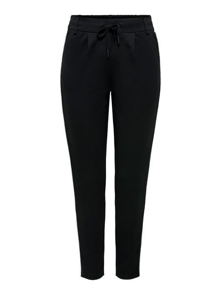 ONLY Spodnie w kolorze czarnym rozmiar: L/L32. Czarne spodnie materiałowe ONLY, bez wzorów, z materiału, z podwyższonym stanem. Za 113.99 zł.