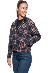 DAMSKA KURTKA JEANSOWA WRANGLER 80´S JACKET INDIGO CHECK W404WZ89M. Niebieskie kurtki Wrangler, m, bez wzorów, z jeansu, bez kaptura. Za 209.99 zł.