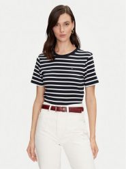 Tommy Hilfiger T-Shirt New Cody WW0WW40587 Granatowy Slim Fit. Niebieskie t-shirty Tommy Hilfiger, xxl, bez wzorów, z bawełny, bez kołnierzyka, bez ramiączek. Za 139.99 zł.