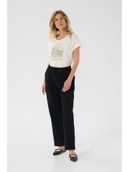 Cream Spodnie w kolorze czarnym rozmiar: 38/L32. Czarne spodnie materiałowe Cream, bez wzorów, z materiału, z podwyższonym stanem. Za 124.95 zł.