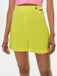 Patrizia Pepe Szorty materiałowe 2P1594/A049-Y452 Żółty Regular Fit. Żółte szorty Patrizia Pepe, bez wzorów, z materiału. Za 569.99 zł.