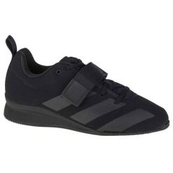 Buty Adidas Weightlifting Ii F99816 czarne. Czarne buty treningowe bez wzorów, z gumy, bez zapięcia, na fitness i siłownię. Za 755.81 zł.