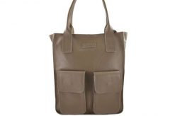 Shopperka skórzana BARBERINI'S c. beżowa 952-9. Brązowe shopper bag Barberinis, bez wzorów, ze skóry, biznesowe, małe, bez dodatków. Za 339.99 zł.