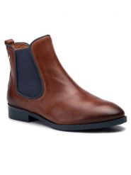 Pikolinos Sztyblety W4D-8637ST Brązowy. Brązowe botki Pikolinos, bez wzorów, ze skóry, bez obcasa, na płaskiej podeszwie, bez zapięcia. Za 659.99 zł.