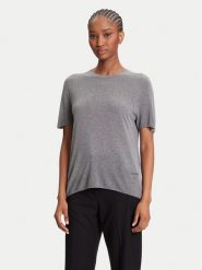 Calvin Klein Sweter LV044A307G Szary Regular Fit. Szare swetry Calvin Klein, xl, bez wzorów, z wiskozy, bez ramiączek. Za 399.99 zł.