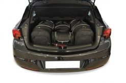 Torby Do Bagażnika Opel Astra 5 Hatchback 2015-2021 4Szt Kjust. Czarne torby podróżne KJUST, bez wzorów, z kauczuku. Za 1,196.00 zł.