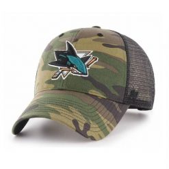 Czapka z daszkiem 47 Brand NHL San Jose Sharks Trucker - H-CBRAN22GWP-CM. Zielone czapki z daszkiem 47 Brand, bez wzorów, sportowe. Za 99.00 zł.