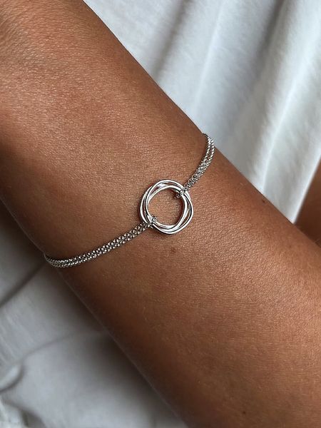 Eclat d'Argent Srebrna bransoletka z elementem ozdobnym rozmiar: onesize. Szare bransoletki Eclat d'Argent, srebrne. Za 82.99 zł.