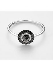 DIAMANTA Złoty pierścionek "Meiga" z diamentami rozmiar: 58. Szare pierścionki DIAMANTA, z diamentem, złote. Za 1,304.99 zł.