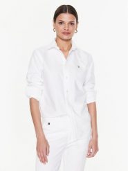 Polo Ralph Lauren Koszula 211891377003 Biały Regular Fit. Białe koszule Polo Ralph Lauren, bez wzorów, z bawełny, bez kołnierzyka, bez ramiączek. Za 539.99 zł.