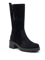 Foreverfolie Botki w kolorze czarnym rozmiar: 37. Czarne botki Foreverfolie, bez wzorów, eleganckie, bez obcasa, bez zapięcia. Za 130.81 zł.