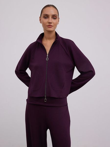 BGN Bluza w kolorze fioletowym rozmiar: 40. Różowe bluzy BGN, bez wzorów, bez kaptura. Za 135.17 zł.