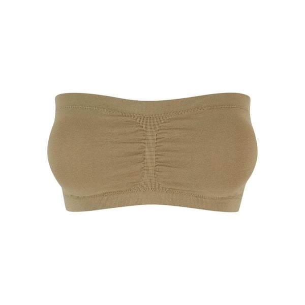 Wyściełany Top Bandeau Dla Kobiet. Zielone topy Urban Classics, xl, bez wzorów, sportowe, bez kołnierzyka, bez ramiączek. Za 41.99 zł.