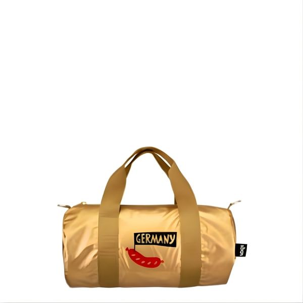 Torba LOQI Weekender Metallic Germany M złota. Żółte torby podróżne LOQI, bez wzorów. Za 169.00 zł.