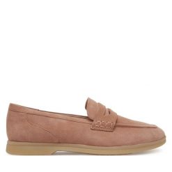 Mokasyny Marco Tozzi. Brązowe mokasyny Marco Tozzi, bez wzorów. Za 189.99 zł.