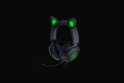 Razer Wired, Nauszne, Czarny, Zestaw słuchawkowy do gier, Kraken V2 Pro, Kitty Edition. Czarne słuchawki nauszne No Name. Za 404.99 zł.