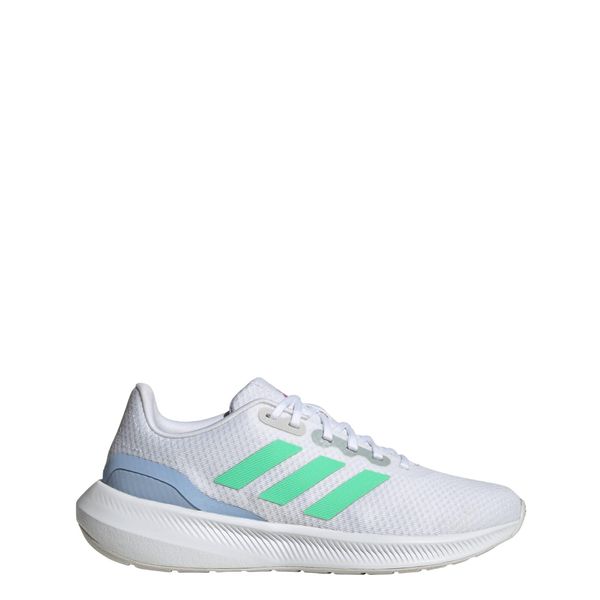 Buty Runfalcon 3.0. Białe buty do biegania adidas, bez wzorów, z materiału, bez zapięcia, do biegania. Za 255.30 zł.