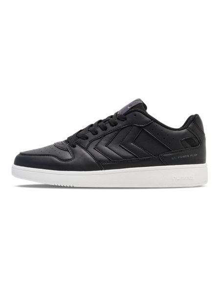 Buty Sportowe Hummel St. Power Play. Czarne buty treningowe Hummel, bez wzorów, z gumy, bez zapięcia, trekkingowe. Za 288.50 zł.