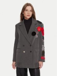 LOLA CASADEMUNT Marynarka LF2502015 Szary Oversize. Szare marynarki i żakiety LOLA CASADEMUNT, l, bez wzorów, z syntetyku, bez ramiączek. Za 1,099.00 zł.