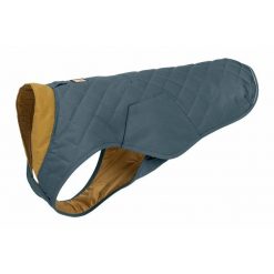 Płaszcz dla psa Ruffwear Stumptown. Niebieskie płaszcze RUFFWEAR, s, bez wzorów, z materiału, klasyczne, bez kaptura. Za 552.00 zł.