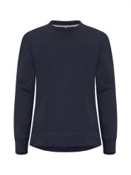 Clique Miami PRO Roundneck Women bluza damska z recyklingu – Dark Navy. Niebieskie bluzy CLIQUE, xl, bez wzorów, z bawełny, bez kaptura. Za 189.36 zł.