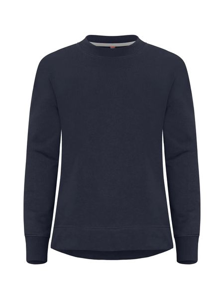 Clique Miami PRO Roundneck Women bluza damska z recyklingu – Dark Navy. Niebieskie bluzy CLIQUE, xl, bez wzorów, z bawełny, bez kaptura. Za 189.24 zł.