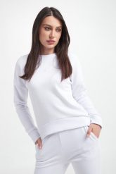 Bluza dresowa damska ARMANI EXCHANGE. Bluzy Armani Exchange, s, bez wzorów, z dresówki, bez kaptura. W wyprzedaży za 330.02 zł.