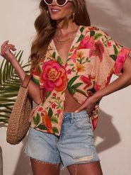 LA Angels Bluzka w kolorze łososiowo-różowym rozmiar: S. Pomarańczowe bluzki LA Angels, s, bez wzorów, bez kołnierzyka, bez ramiączek. Za 149.31 zł.