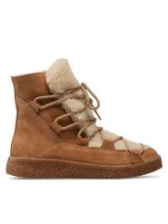 Simple Buty SL-49-02-000072 Brązowy. Brązowe botki Simple, bez wzorów, ze skóry, bez obcasa, bez zapięcia. Za 599.99 zł.