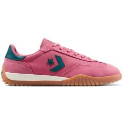 Buty sportowe Converse Run Star Trainer Suede. Czerwone buty treningowe Converse, bez wzorów, z zamszu, bez zapięcia, na fitness i siłownię. Za 590.00 zł.